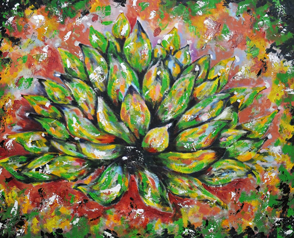 Agave Symphony — Oil painting by Judy Sprague
