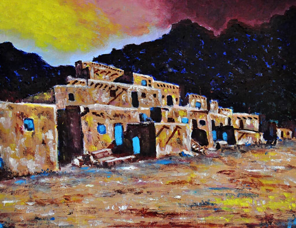 Ancient Pueblos — Oil painting by Judy Sprague