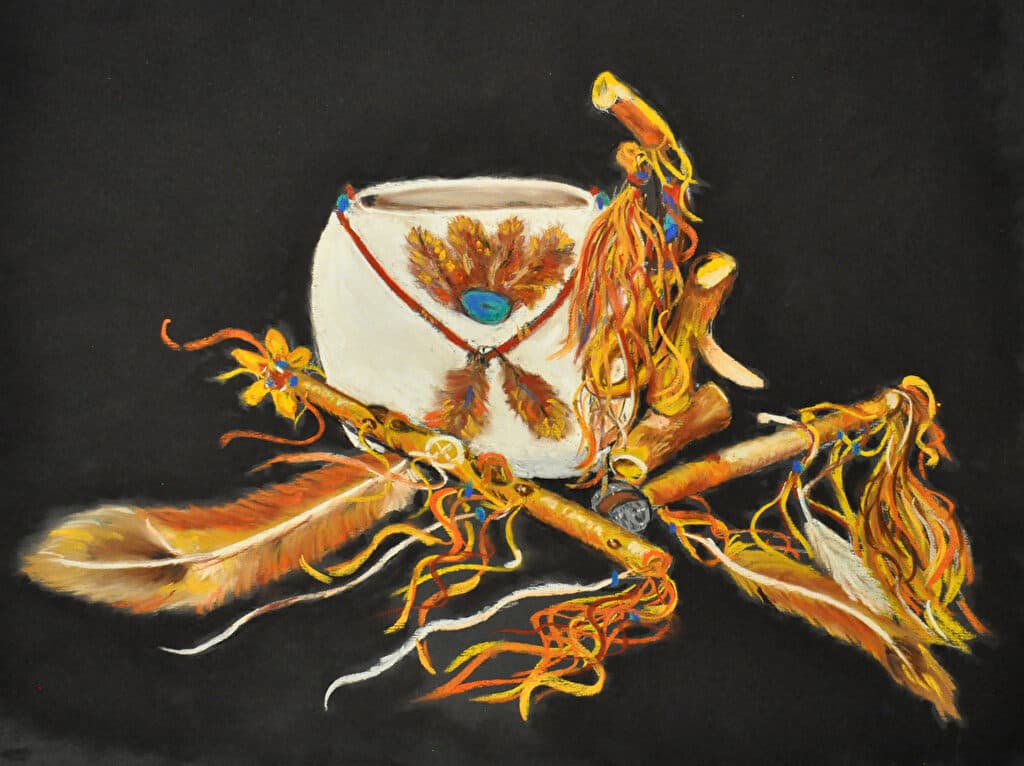 Ceremonial Beauty — Pastel painting by Judy Sprague