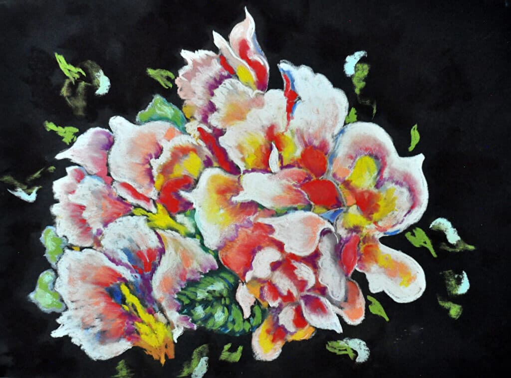 Dancing Petals — Pastel painting by Judy Sprague