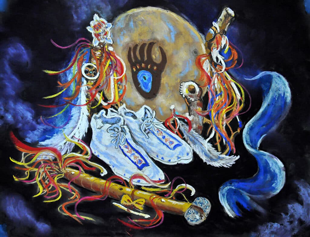Imagine Their Stories — Pastel painting by Judy Sprague