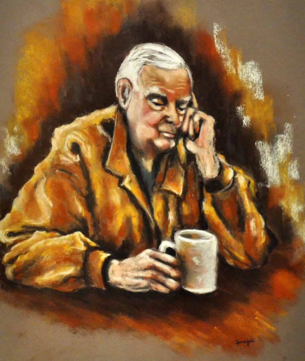 Lost in Thought — Pastel painting by Judy Sprague