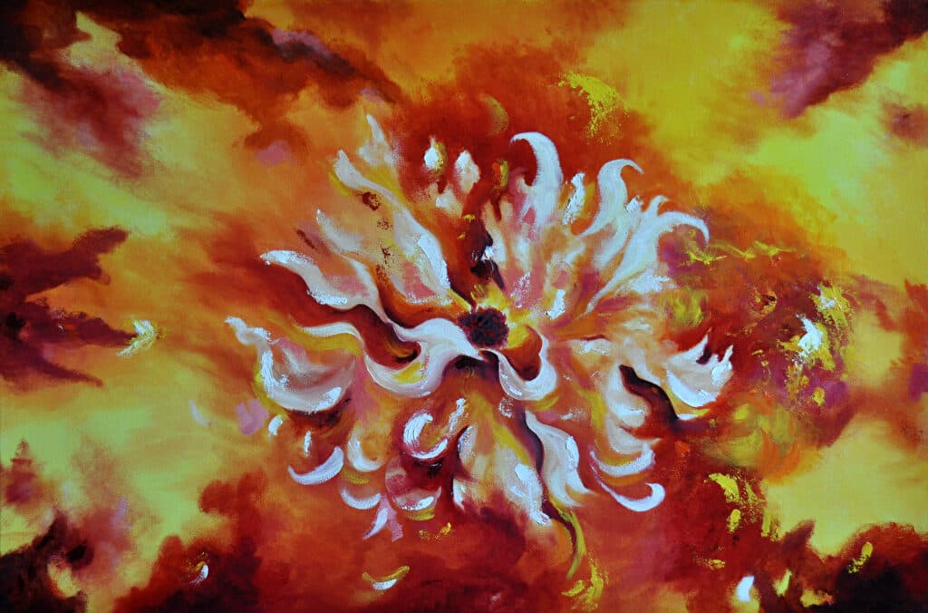 Peony — Oil painting by Judy Sprague