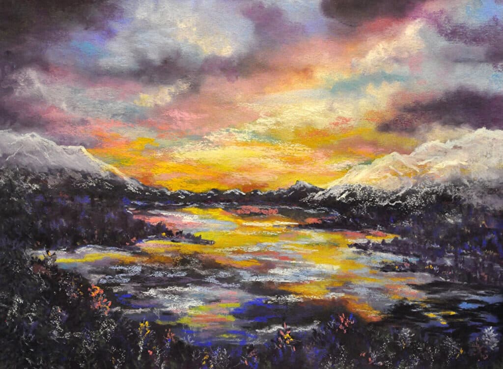 Shimmering — Pastel painting by Judy Sprague