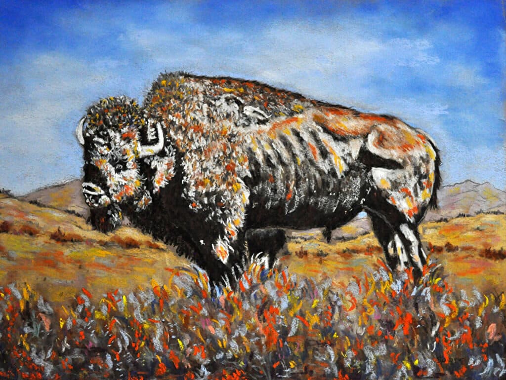 Thundering Giant — Pastel painting by Judy Sprague