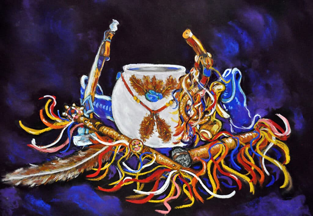 Tribal Beauty — Pastel painting by Judy Sprague